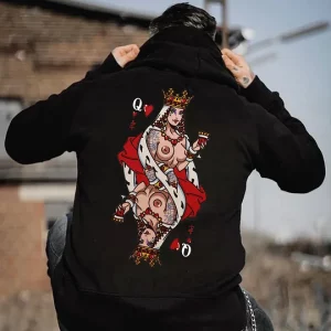 Q Playing Cards Printed Men's T-Shirt