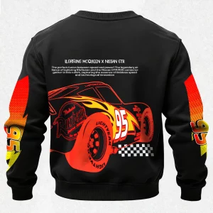 Lightning McQueen Printed Fleece-lined Unisex Sweatshirt v3