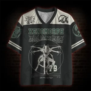 Alien Horror Mesh Jersey-Custom Name On Back