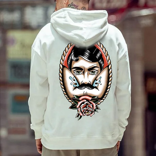 Vintage Rose Print Men's T-shirt - Image 4