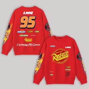 Lightning McQueen Printed Fleece-lined Unisex Sweatshirt v1