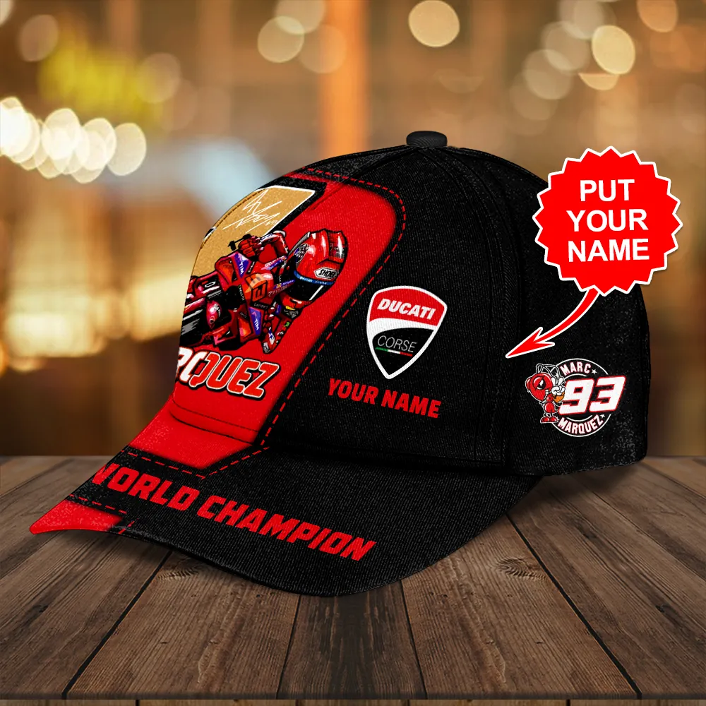 Ducati Lenovo Team x Marc Márquez 2025 World Champion Classic Cap - Image 3