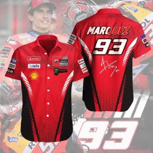 Ducati Lenovo Team x Marc Márquez Short Sleeve Button-Down Shirt