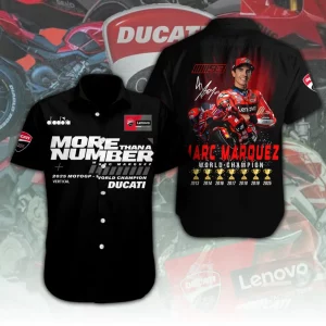 Ducati Lenovo Team x Marc Márquez Short Sleeve Button-Down Shirt