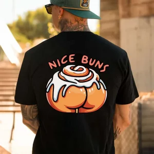 Nice Buns Printed Men's T-Shirt
