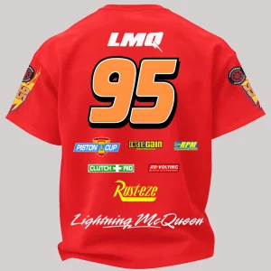Lightning McQueen Printed Fleece-lined Unisex Tshirt v1