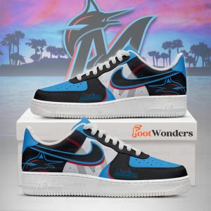 Miami Marlins - MLB World Series AF1 Shoes