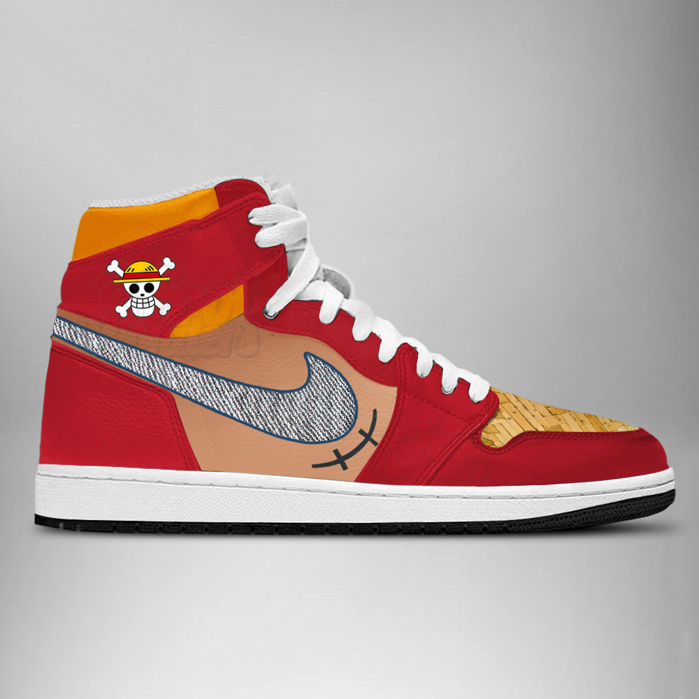 Red Luffy - One Piece J1 Shoes - Image 3