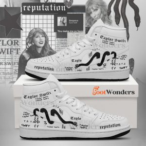Reputation - Black White - Taylor Swift J1 Shoes