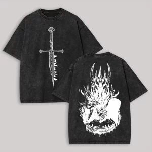 The Lord of the Rings Printed Unisex Washed T-Shirt