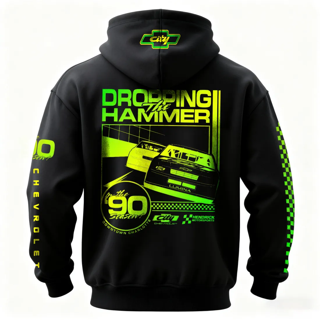 City Chevrolet Dropping the Hammer Printed Fleece-lined Unisex Hoodie