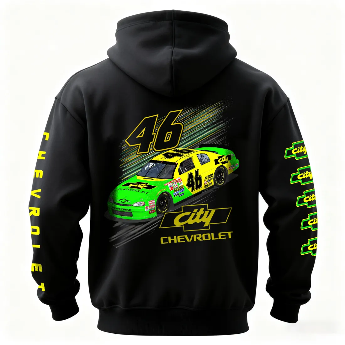City Chevrolet Cole Trickle Printed Fleece-lined Unisex Hoodie