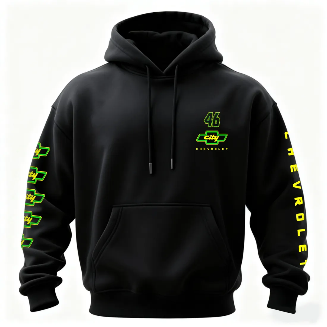 City Chevrolet Cole Trickle Printed Fleece-lined Unisex Hoodie - Image 2