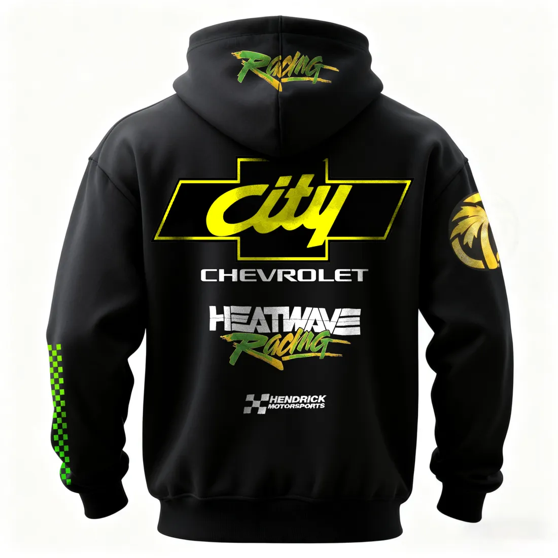 City Chevrolet Heatwave Racing Printed Fleece-lined Unisex Hoodie - Image 2