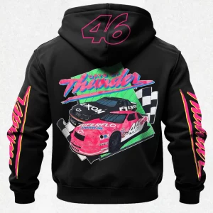 City Chevrolet Days of Thunder Cole Trickle Printed Zippered Hooded Fleece Cardigan
