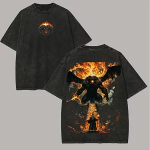 The Lord of the Rings Printed Unisex Washed T-Shirt