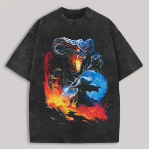 The Lord of the Rings Printed Unisex Washed T-Shirt