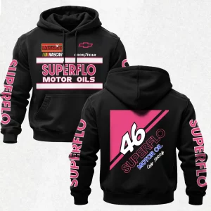 Days of Thunder Cole Trickle 46 Superflo Motor Oil Printed Fleece-lined Unisex Hoodie