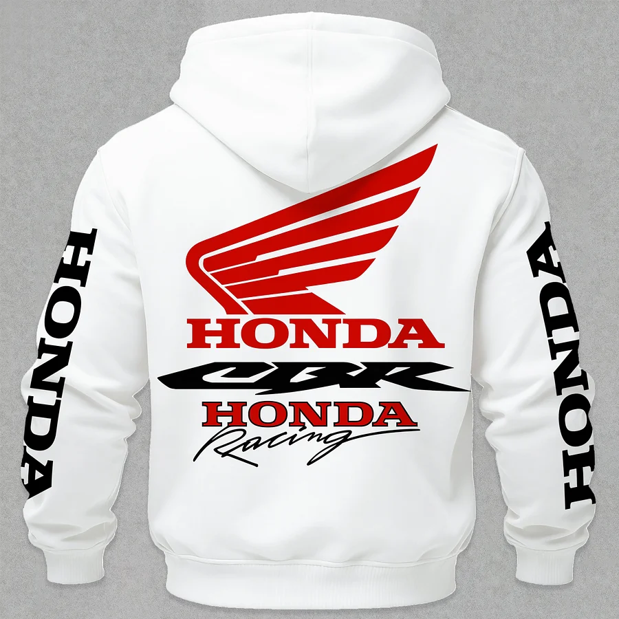 Racing Fashion Honda CBR Printed Fleece-lined Unisex Hoodie - Image 3