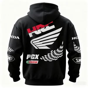 Racing Fashion Rothmans Honda Racing Printed Fleece-lined Unisex Hoodie