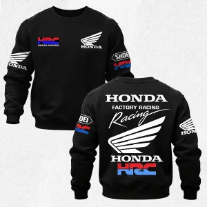 Honda Factory Racing Printed Fleece-lined Unisex Sweatshirt